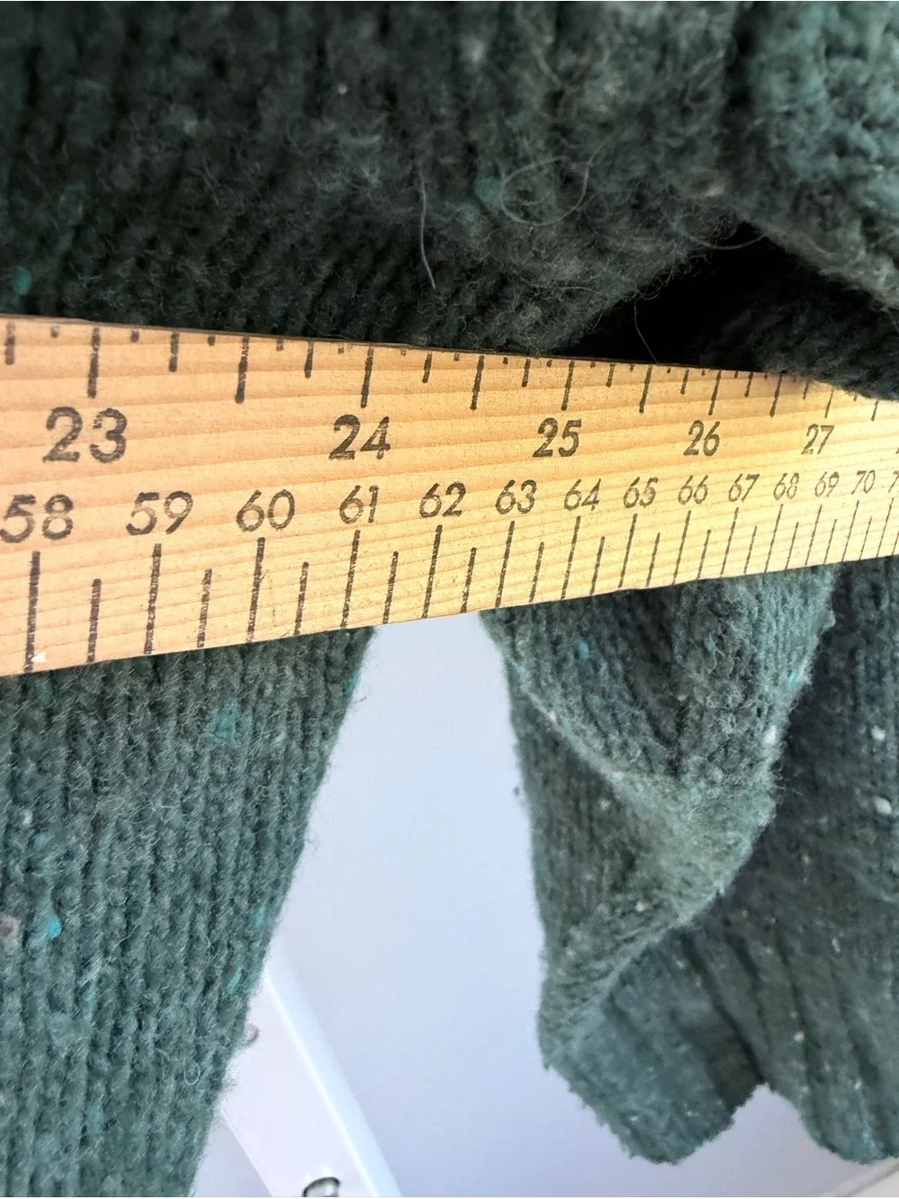 J. Crew Ribbed Turtleneck Donegal Wool Blend Sweater Forest S